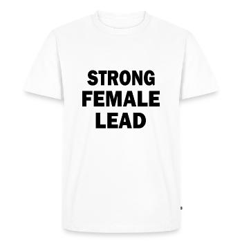 Strong female lead - Men's Premium Organic T-Shirt - white - Front - Nico (187cm)