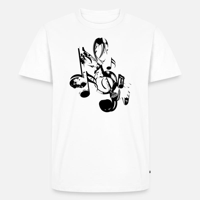 Clef notes - Men's Premium Organic T-Shirt - white