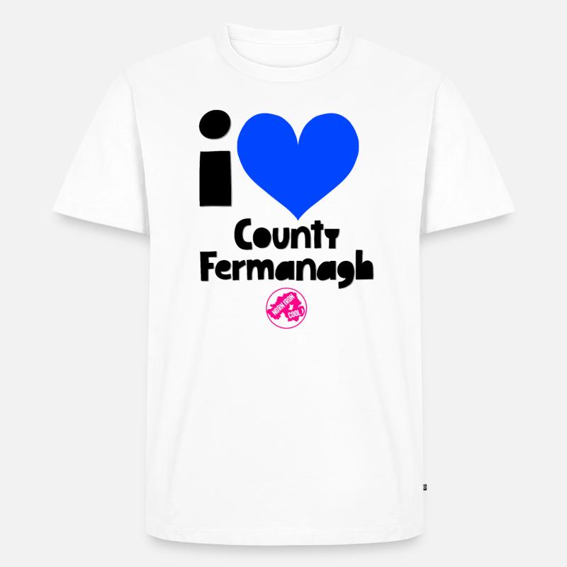 Grafschaft Fermanagh - Männer Premium Bio T-Shirt - Weiß