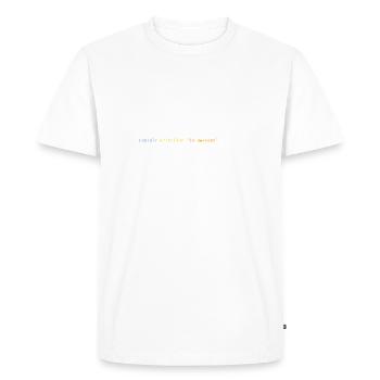 C# is awesome - T-shirt Premium bio Homme - blanc - Devant - Nico (187cm)