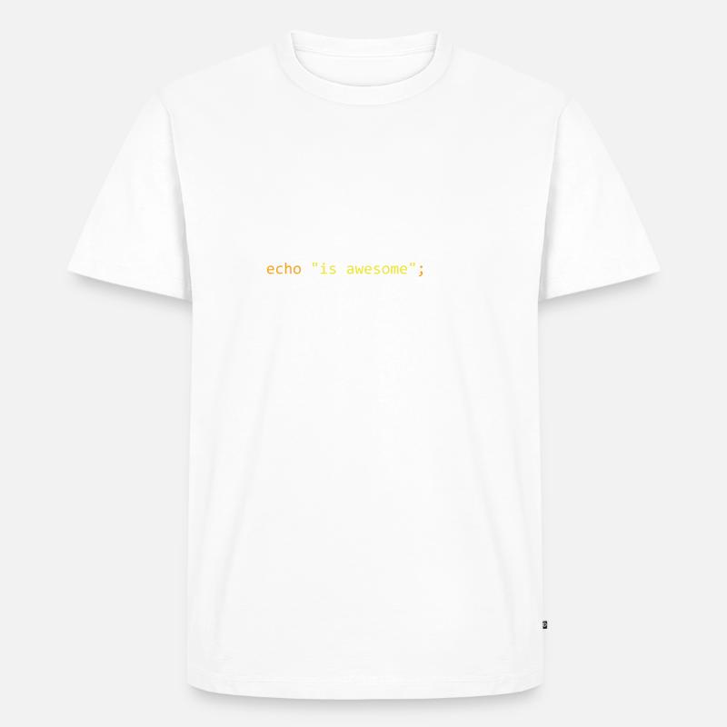 PHP ist großartig - Männer Premium Bio T-Shirt - Weiß
