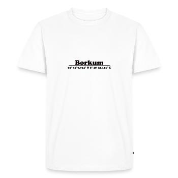 Borkum Coordinates - Men's Premium Organic T-Shirt - white - Front - Nico (187cm)