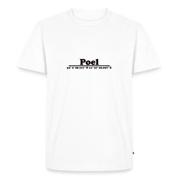 Poel - T-shirt Premium bio Homme - blanc - Devant - Nico (187cm)