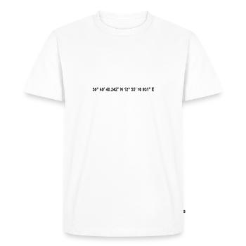Chemnitz Coordinates - Men's Premium Organic T-Shirt - white - Front - Nico (187cm)