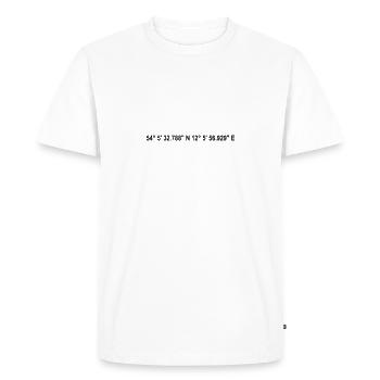 Rostock Coordonnées - T-shirt Premium bio Homme - blanc - Devant - Nico (187cm)