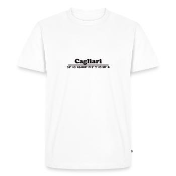 Cagliari Coordinates - Men's Premium Organic T-Shirt - white - Front - Nico (187cm)