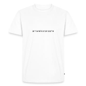 Las Palmas de Gran Canaria Coordinates - Men's Premium Organic T-Shirt - white - Front - Nico (187cm)