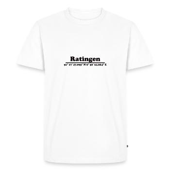 Ratingen coordinates - Men's Premium Organic T-Shirt - white - Front - Nico (187cm)