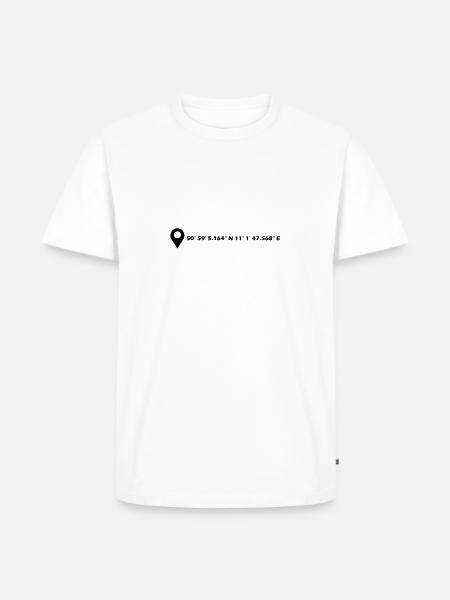 Erfurt coordinates - Men's Premium Organic T-Shirt - white