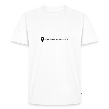 Freiburg im Breisgau coordinates - Men's Premium Organic T-Shirt - white - Front - Nico (187cm)