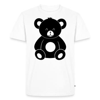 Ours en peluche - T-shirt Premium bio Homme - blanc - Devant - Nico (187cm)