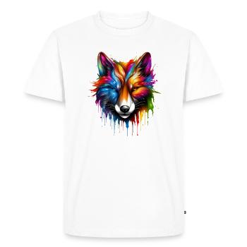 Renard magique - T-shirt Premium bio Homme - blanc - Devant - Nico (187cm)
