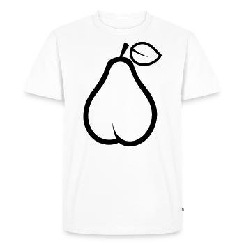 pear - Men's Premium Organic T-Shirt - white - Front - Nico (187cm)