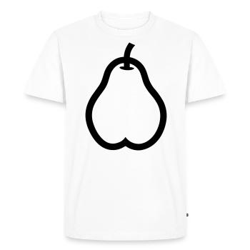 pear - Men's Premium Organic T-Shirt - white - Front - Nico (187cm)
