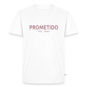 Prometido Est. 2023 Fiancé Engagement Groom To Be - T-shirt Premium bio Homme - blanc - Devant - Nico (187cm)