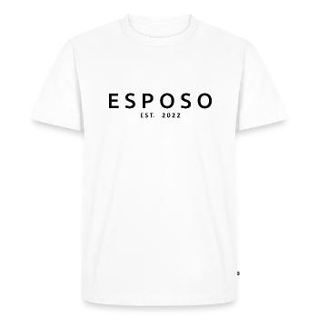 Esposo Est. 2022 Fiançailles pour le mariage du marié - T-shirt Premium bio Homme - blanc - Devant - Nico (187cm)