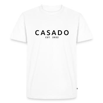 Casado Est. 2022 Mariage Couple Marié Matching - T-shirt Premium bio Homme - blanc - Devant - Nico (187cm)