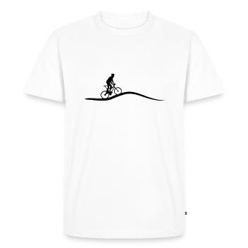 Mountainbiker, Mountainbike, Rad - Männer Premium Bio T-Shirt - Weiß - Vorne - Nico (187cm)