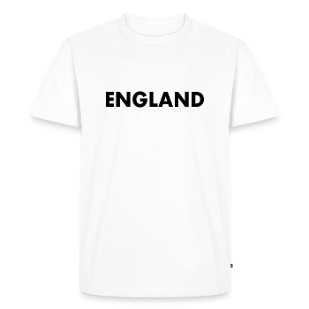 angleterre - T-shirt Premium bio Homme - blanc - Devant - Nico (187cm)