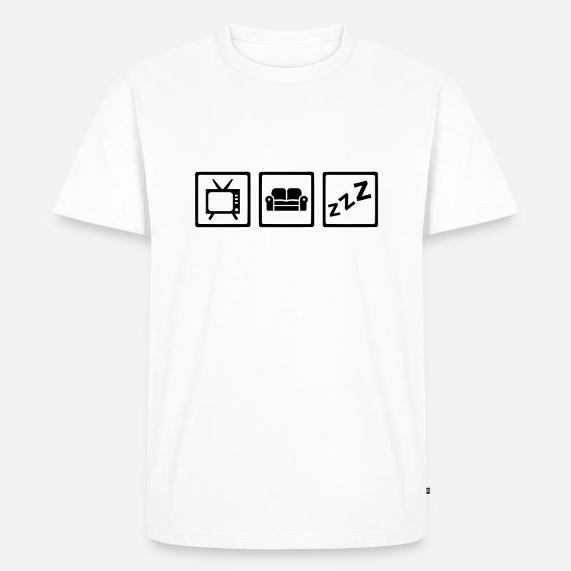 Chillen - Männer Premium Bio T-Shirt - Weiß