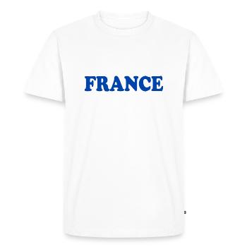 France - Men's Premium Organic T-Shirt - white - Front - Nico (187cm)