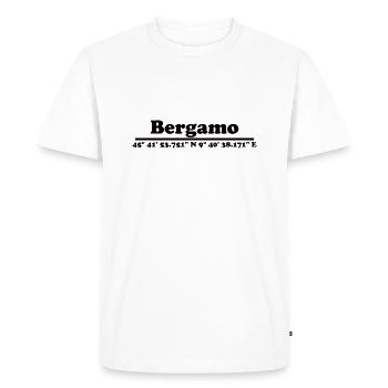 Bergame Coordonnées - T-shirt Premium bio Homme - blanc - Devant - Nico (187cm)
