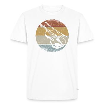 Violon Rétro ViolonIste Violoniste Violoniste - T-shirt Premium bio Homme - blanc - Devant - Nico (187cm)
