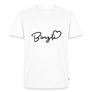 Binz heartbeat Baltic Sea seaside resort Binz - Men's Premium Organic T-Shirt - white - Front - Nico (187cm)