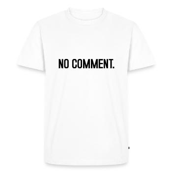 No comment - T-shirt Premium bio Homme - blanc - Devant - Nico (187cm)
