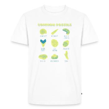 Fossils Collection Gift Chasseurs de fossiles - T-shirt Premium bio Homme - blanc - Devant - Nico (187cm)