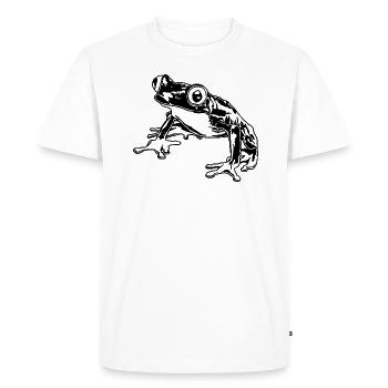 Tree Frog Graphic Aquatic Amphibian Frog Lovers - Men's Premium Organic T-Shirt - white - Front - Nico (187cm)