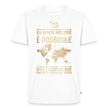 Un monde meilleur 2 - T-shirt Premium bio Homme - blanc - Devant - Nico (187cm)