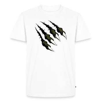 Griffe dangereuse - T-shirt Premium bio Homme - blanc - Devant - Nico (187cm)