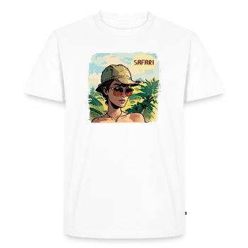 Safari - Men's Premium Organic T-Shirt - white - Front - Nico (187cm)