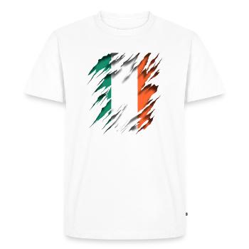 Irlande - T-shirt Premium bio Homme - blanc - Devant - Nico (187cm)