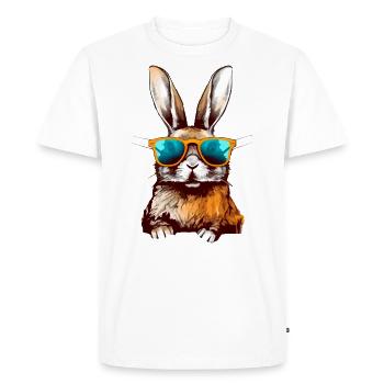 Ilko le lapin - T-shirt Premium bio Homme - blanc - Devant - Nico (187cm)