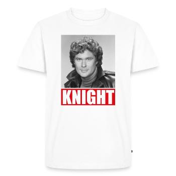 Portrait de Knight Rider - T-shirt Premium bio Homme - blanc - Devant - Nico (187cm)