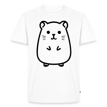 hamster - T-shirt Premium bio Homme - blanc - Devant - Nico (187cm)