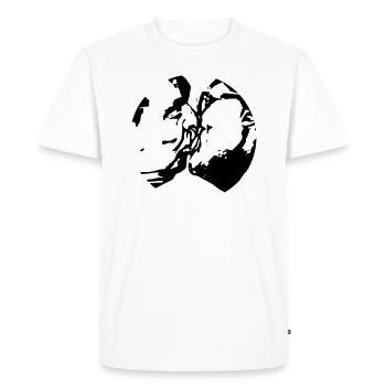 DDR Bruderkuss Honecker Breschnew - Männer Premium Bio T-Shirt - Weiß - Vorne - Nico (187cm)