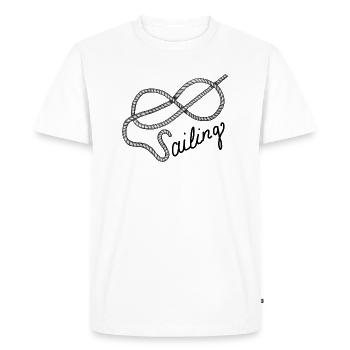 Sailing Sailing Aft knot with line - Men's Premium Organic T-Shirt - white - Front - Nico (187cm)