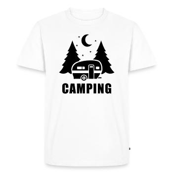 Caravanes - T-shirt Premium bio Homme - blanc - Devant - Nico (187cm)