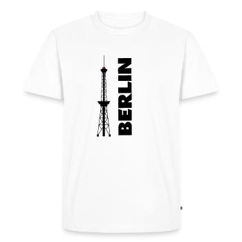 Berlin Germany Skyline Capital Gift - Men's Premium Organic T-Shirt - white - Front - Nico (187cm)