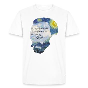 Van Gogh Dream Stars Graphic - Men's Premium Organic T-Shirt - white - Front - Nico (187cm)
