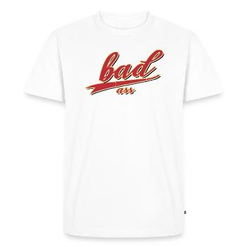 bad ass boy asshole bandit ganowe dieb mugger capuchon - T-shirt Premium bio Homme - blanc - Devant - Nico (187cm)