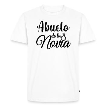 Abuelo de la Novia Bride's Grandpa Wedding Gift - Men's Premium Organic T-Shirt - white - Front - Nico (187cm)