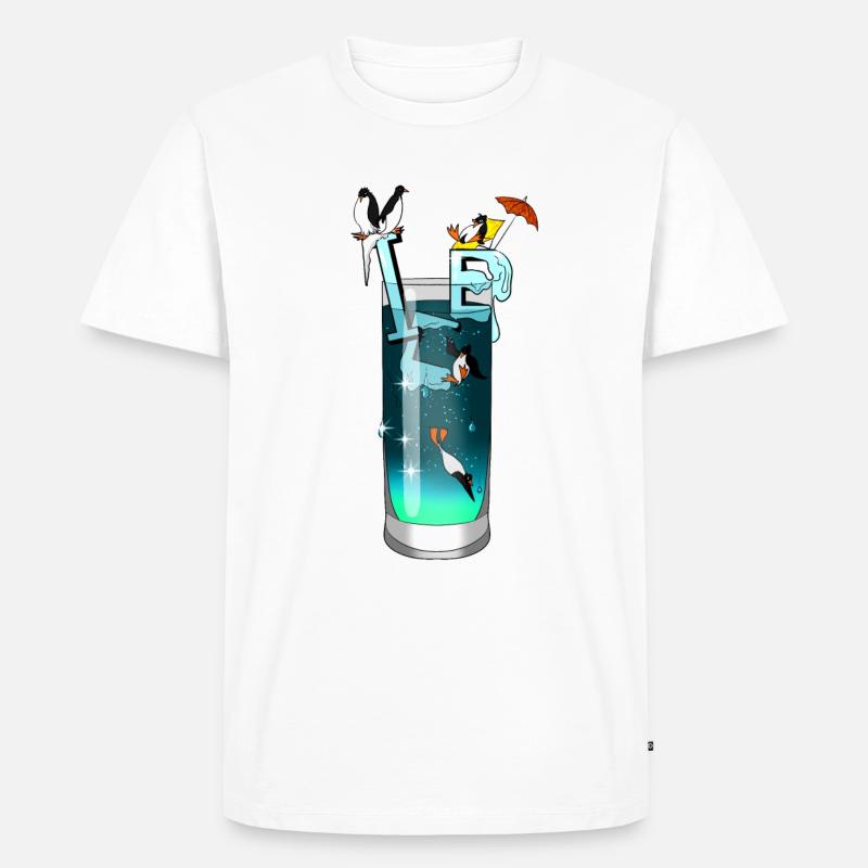 Eis - Männer Premium Bio T-Shirt - Weiß