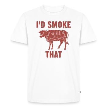 So I smoke that, and you - Men's Premium Organic T-Shirt - white - Front - Nico (187cm)