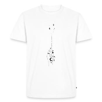 MAGIC | Main de baguette | noir - T-shirt Premium bio Homme - blanc - Devant - Nico (187cm)