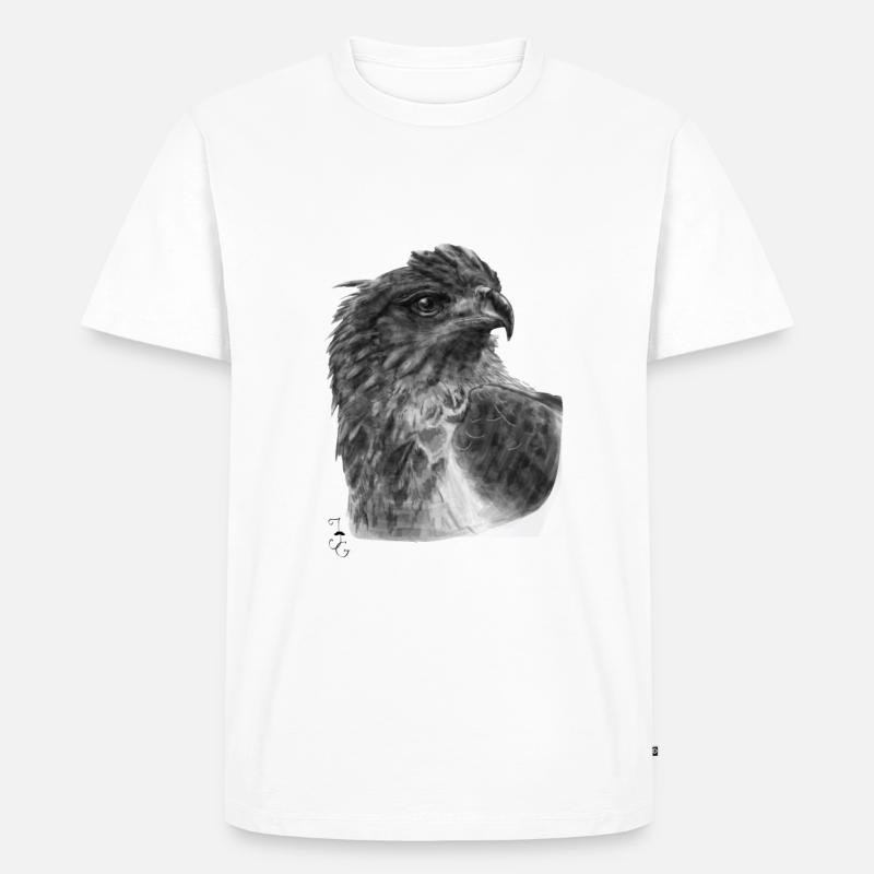 Vogel - Männer Premium Bio T-Shirt - Weiß