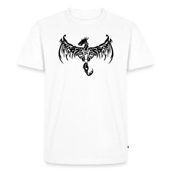 Dragon Tribal - T-shirt Premium bio Homme - blanc - Devant - Nico (187cm)